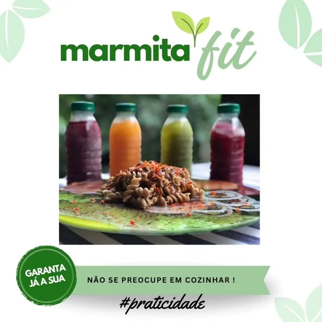 Publicação da Dieta do Pote sobre a praticidade da marmita fit