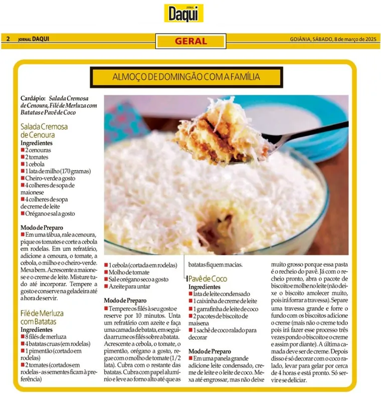 Matéria Jornal Daqui sobre o Chef Pedro Ernesto